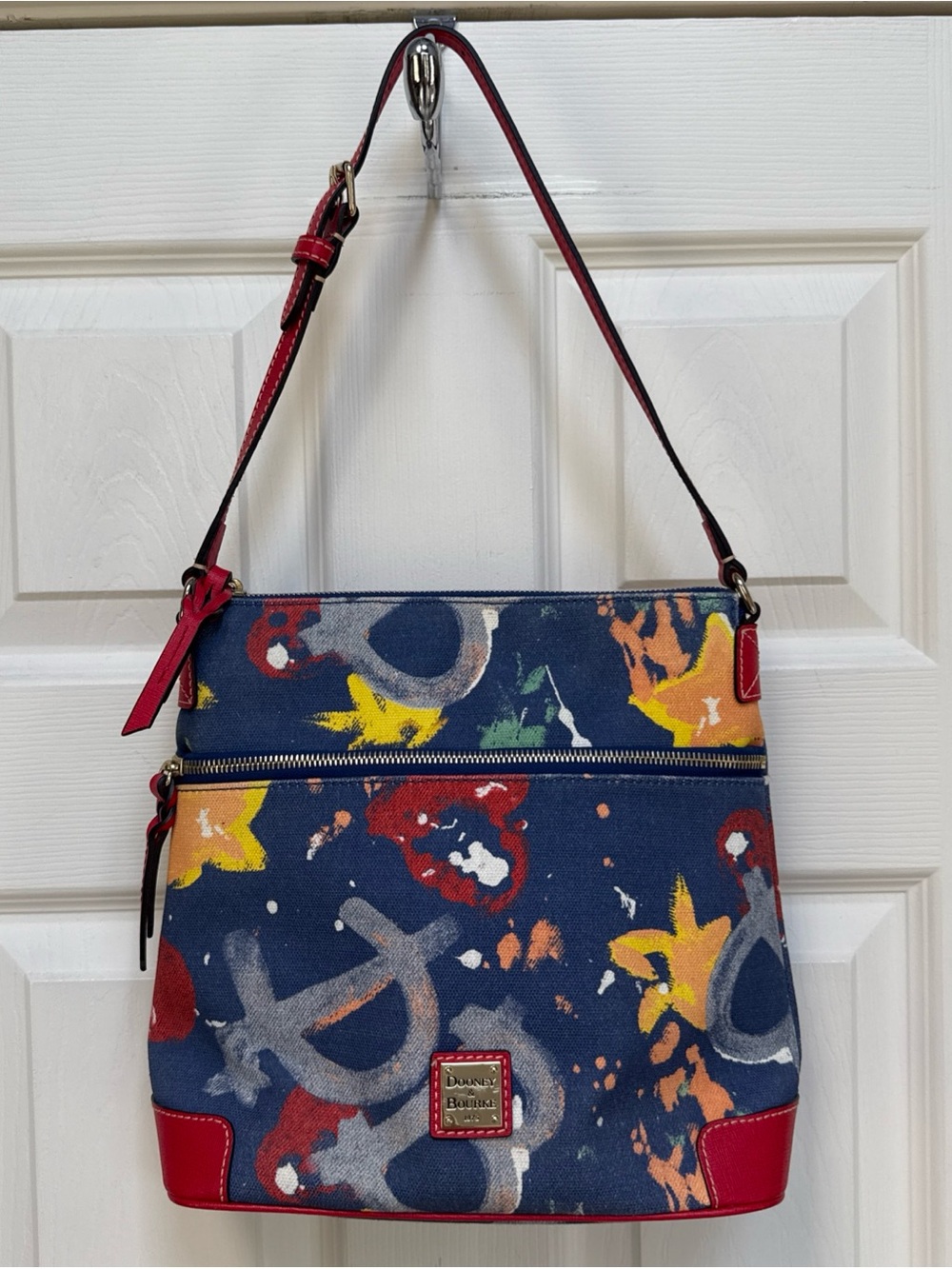 DOONEY & BOURKE Graffitti Y2K Canvas Leather Crossbody Bag Purse Disney Parks